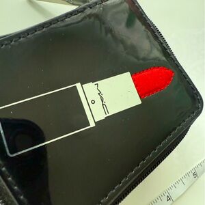 MAC Cosmetics Black and Red Cosmetic Bag